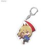 2022 Anime Chainsaw Man Pochita Cosplay Key Chain Cartoon Two sided Keychain Acrylic Pendant Chaveio For 3 - Chainsaw Man Merchandise