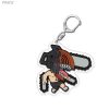 2022 Anime Chainsaw Man Pochita Cosplay Key Chain Cartoon Two sided Keychain Acrylic Pendant Chaveio For 4 - Chainsaw Man Merchandise