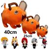 25cm 40cm Pochita Plush Chainsaw Chain Saw Man Cosplay Standing Orange Dog Stuffed Doll Japan Anime - Chainsaw Man Merchandise