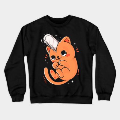 Cat Saw Crewneck Sweatshirt Official Haikyuu Merch