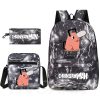 3pcs Chainsaw Man Backpack Simple Lightweight Laptop Mochila Students Shoulder Bag Pochita Teens Schoolbag Cute Travel 4 - Chainsaw Man Merchandise