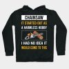 Harmless Hobby Chainsaw Arborist Lumberjack Woodwo Hoodie Official Haikyuu Merch