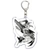 Anime Chainsaw Man Cosplay Keychain Cartoon Denji Power Hayakawa Aki Transparent Double Sided Key Chain Ring 1 - Chainsaw Man Merchandise