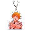 Anime Chainsaw Man Cosplay Keychain Cartoon Denji Power Hayakawa Aki Transparent Double Sided Key Chain Ring 3 - Chainsaw Man Merchandise