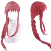 Anime Chainsaw Man Wig Makima Long Rose Red Hair Cosplay Wig Role Play Halloween Hair Synthetic - Chainsaw Man Merchandise