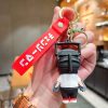 Anime Keychain Cool Soft Rubber Devil Denji Car Metal Chainsaw Man Keyring Cute Pochita Key Chain 3 - Chainsaw Man Merchandise