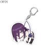 Chainsaw Man Cosplay Keychain Cartoon Denji Power Hayakawa Aki Transparent PVC Double Sided Key Chain For 1 - Chainsaw Man Merchandise