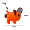 Chainsaw Man Plush Pochita Anime Chainsaw Chain Saw Man Cosplay Standing Orange Dog Stuffed Doll Japan 5 - Chainsaw Man Merchandise