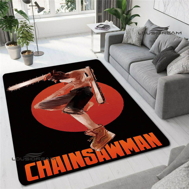 Chainsaw man cartoon printing carpet living room bedroom beautiful non slip carpet photography props birthday gift.jpg 640x640 12 - Chainsaw Man Merchandise