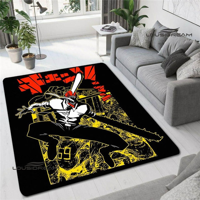 Chainsaw man cartoon printing carpet living room bedroom beautiful non slip carpet photography props birthday gift.jpg 640x640 5 - Chainsaw Man Merchandise