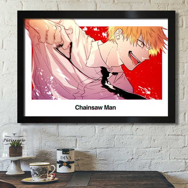 Japan Anime Chainsaw Man Picture Art Home Decor Quality Cartoon Canvas Painting Poster Bedroom Living Kids.jpg 640x640 1 - Chainsaw Man Merchandise