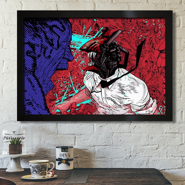 Japan Anime Chainsaw Man Picture Art Home Decor Quality Cartoon Canvas Painting Poster Bedroom Living Kids.jpg 640x640 2 - Chainsaw Man Merchandise