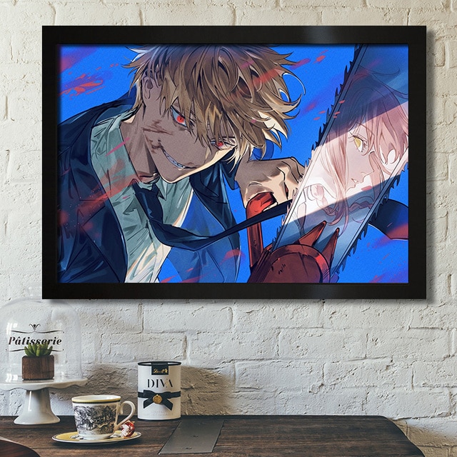 Japan Anime Chainsaw Man Picture Art Home Decor Quality Cartoon Canvas Painting Poster Bedroom Living Kids.jpg 640x640 3 - Chainsaw Man Merchandise