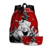 Japan Anime Chainsaw Man Power Backpack Pencil Bag Women Men Cartoon Pochita Makima School Bag Teenager 5 - Chainsaw Man Merchandise