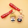 Japanese Cartoon Anime Chainsaw Man Pendant Keychain Car Key Chain Key Ring Keyring Phone Bag Ornament 4 - Chainsaw Man Merchandise