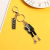 Popular Manga Chainsaw Man Anime Keychain Pochita Power Angel Key Chain Bag Pendant Acrylic Keyring Cosplay 2 - Chainsaw Man Merchandise