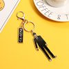 Popular Manga Chainsaw Man Anime Keychain Pochita Power Angel Key Chain Bag Pendant Acrylic Keyring Cosplay 5 - Chainsaw Man Merchandise