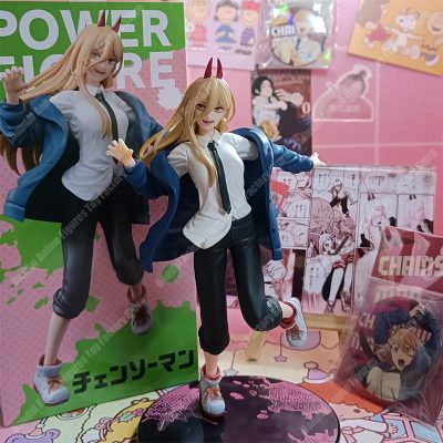 Taito Chainsaw Man Power Action Figures 18cm Pvc Anime Figures Pvc Collectible Statue Dolls Model Toy - Chainsaw Man Merchandise
