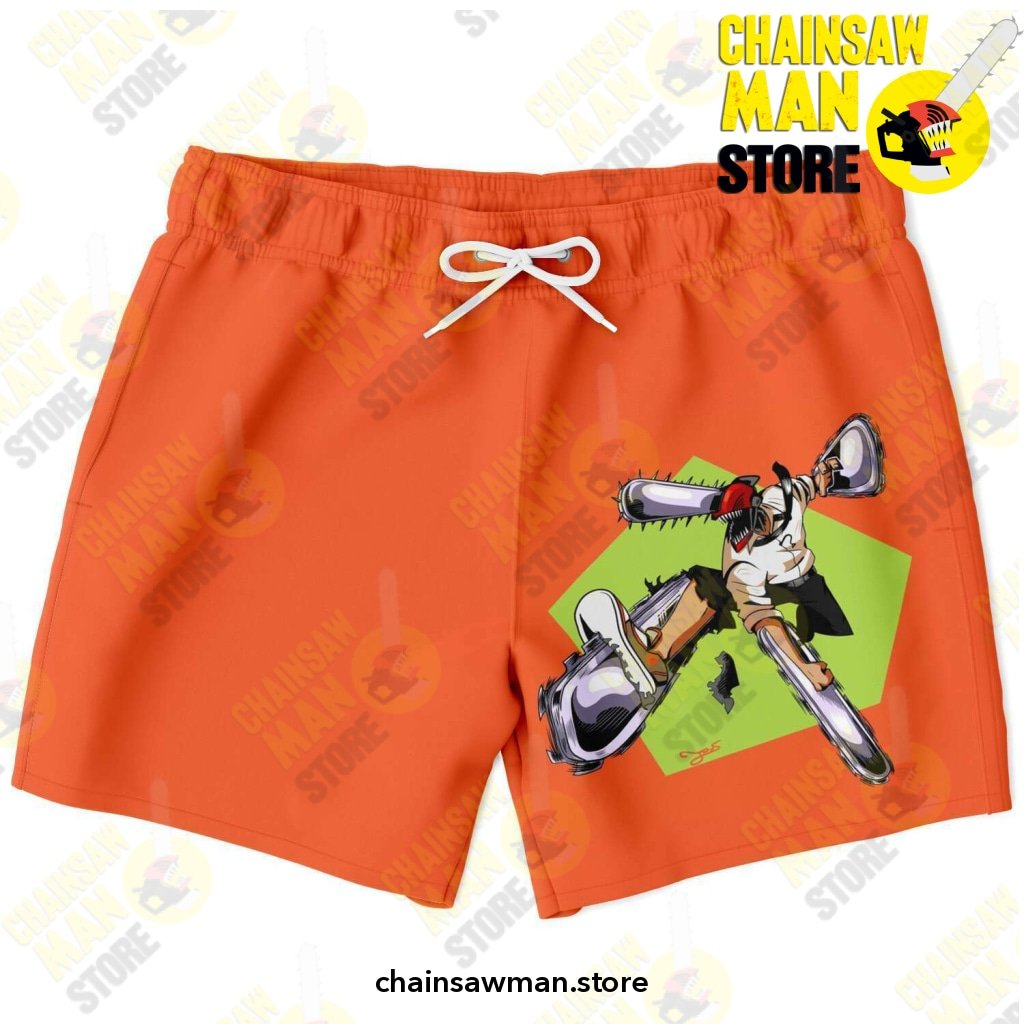 chainsawman swim trunk 01 xs trunks men aop 508 - Chainsaw Man Merchandise Store