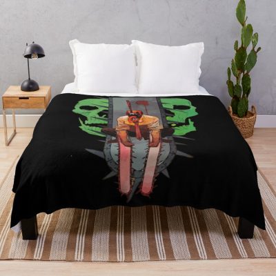 Chainsaw Man Throw Blanket Official Chainsaw Man Merch