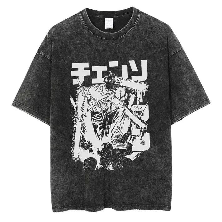 Chainsaw Man Denji Hybrid T-shirt - Chainsaw Man Merchandise