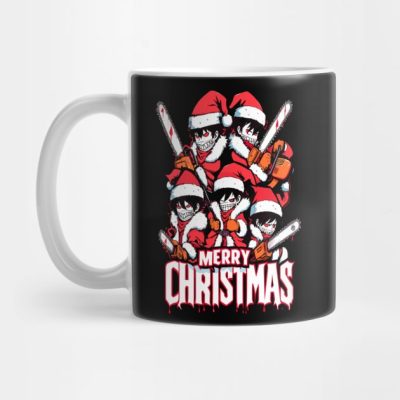 Chainsaw Man Anime Characters Merry Christmas Mug Official Chainsaw Man Merch
