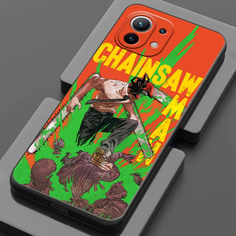 Anime Power Chainsaw Man Denji For Xiaomi 11 Lite Phone Cases For Xiaomi Mi 11 Lite 2 - Chainsaw Man Merchandise