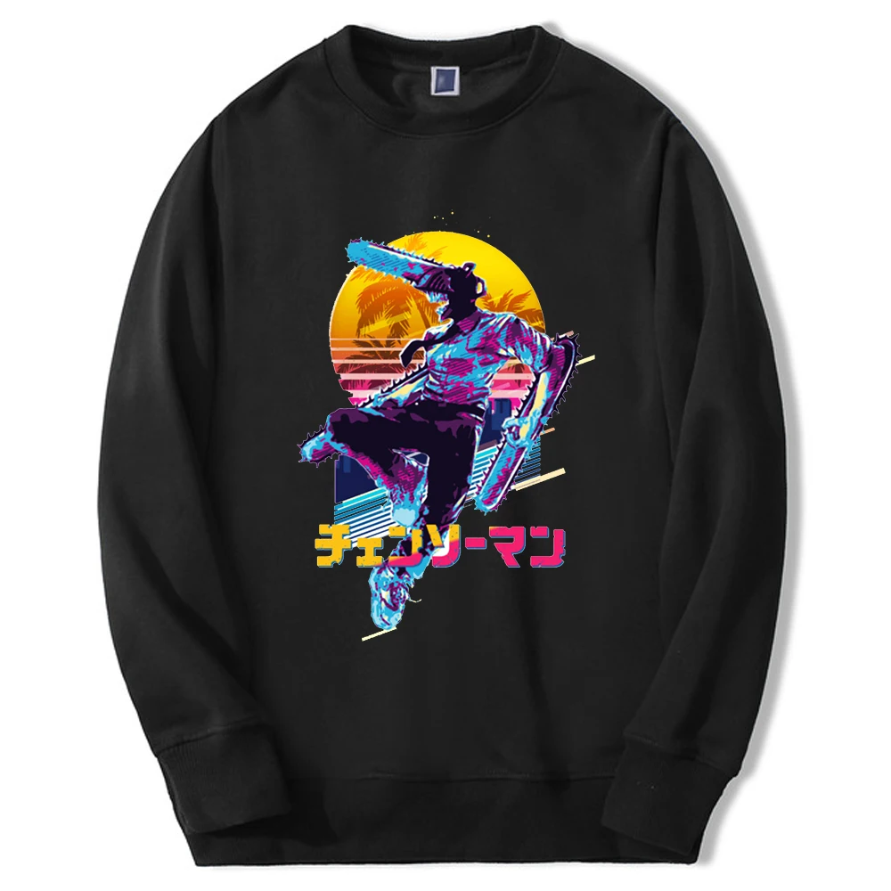 Chainsaw Man Anime Crewneck Sweatshirts Hoodie Anime Girl Kobeni Harajuku Streetwear Oversize Harajuku Fashion Sudaderas Clothes - Chainsaw Man Merchandise