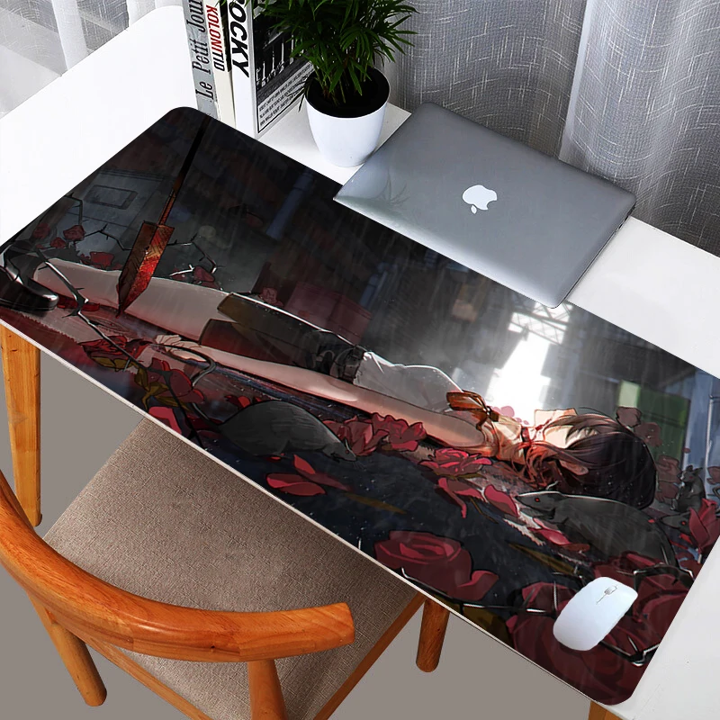 Chainsaw Man Anime Large Mouse Pad Gaming Accessories Non slip Keyboard Desktop Mat XL Laptop Office 1 - Chainsaw Man Merchandise