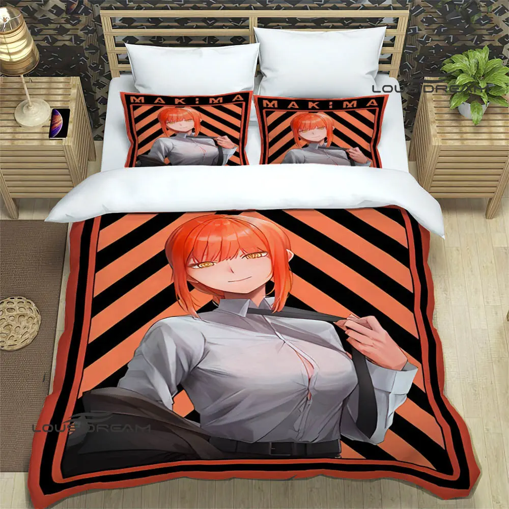 Chainsaw Man Anime Print Bedding Sets exquisite bed supplies set duvet cover bed comforter set bedding 14 - Chainsaw Man Merchandise