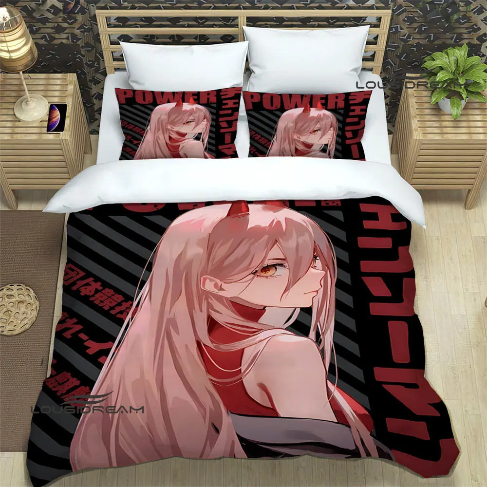 Chainsaw Man Anime Print Bedding Sets exquisite bed supplies set duvet cover bed comforter set bedding 5 - Chainsaw Man Merchandise