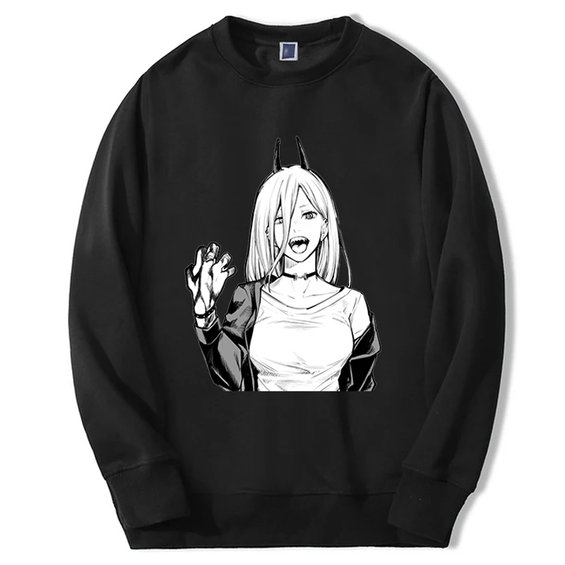 Chainsaw Man Hoodie Hot Anime Power Sweatshirt Unisex Autumn Casual 2023 Japanese Manga Hoodies Sports Long - Chainsaw Man Merchandise