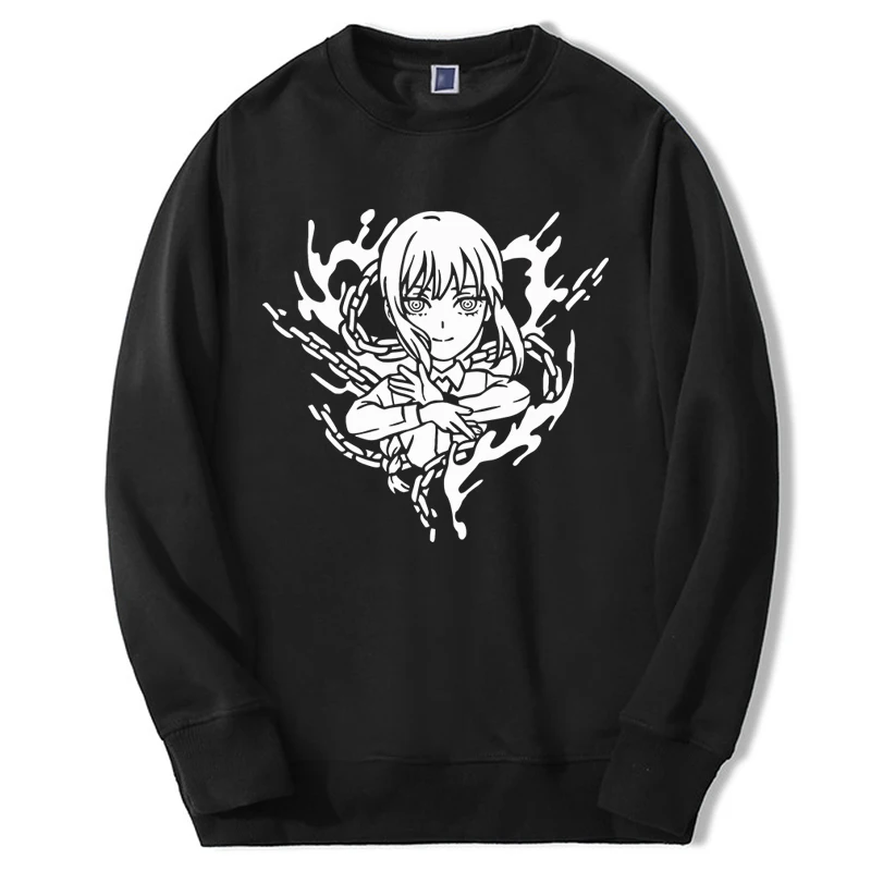 Chainsaw Man Makima Hoodie Kawaii Anime Hentai Girl Graphic Tracksuit Harajuku Man Top Streetwear Sportswear Bodywarm - Chainsaw Man Merchandise