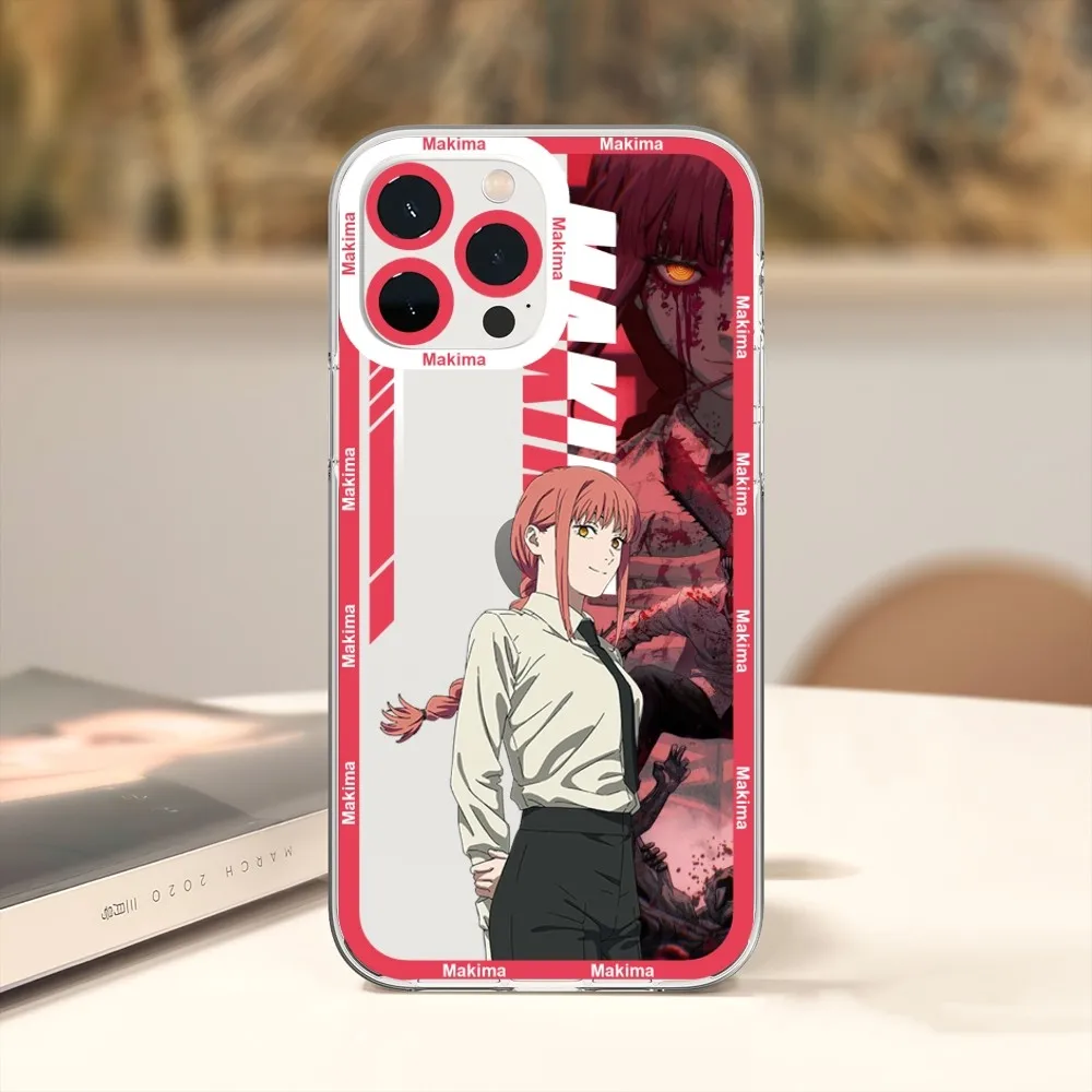 Chainsaw Man Pochita Ainme Phone Case For iPhone 11 12 Mini 13 14 Pro Max Transparent 2 - Chainsaw Man Merchandise