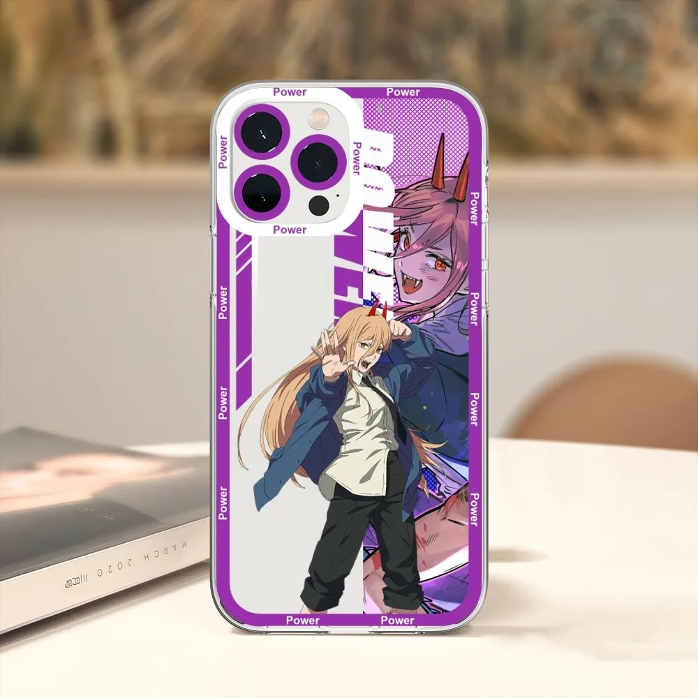 Chainsaw Man Pochita Ainme Phone Case For iPhone 11 12 Mini 13 14 Pro Max Transparent 3 - Chainsaw Man Merchandise