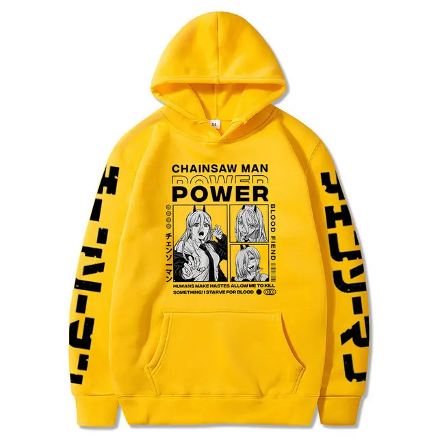 Japanese Anime Graphic Chainsaw Man Power Manga Men s Hoodie Anime Hoodies Unisex Streetwear Pullover Harajuku.jpg 640x640 17 - Chainsaw Man Merchandise