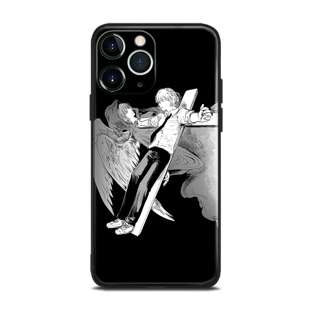 Makima Chainsaw Man Japanese Anime Soft TPU Glass Phone Case for IPhone 6s 7 8 14 3 - Chainsaw Man Merchandise