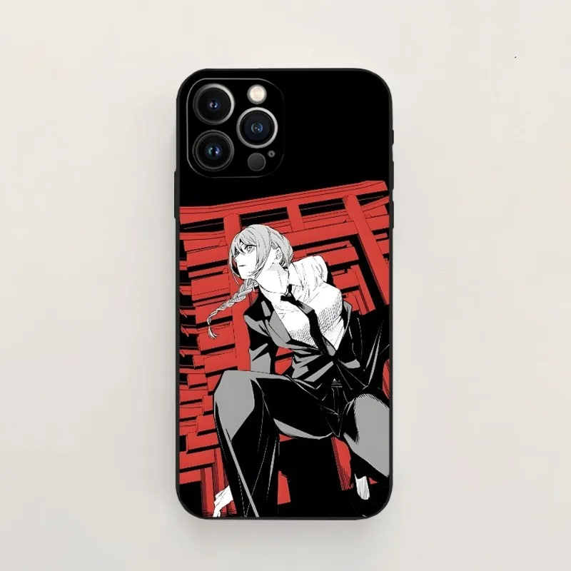 Makima Chainsaw Man Phone Case For Iphone 14 Pro 13 Mini 11 12 Max Xr X 6 - Chainsaw Man Merchandise