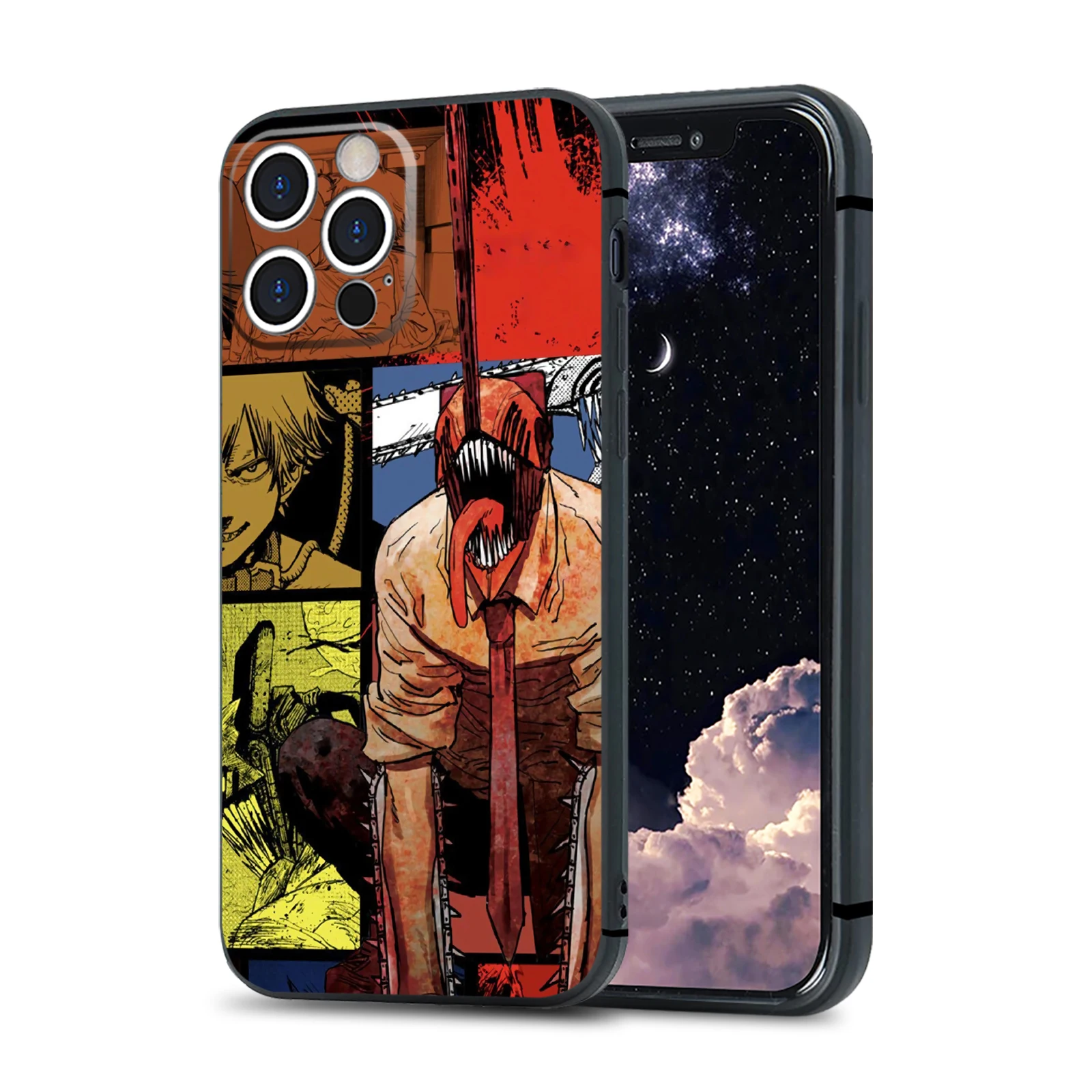 Makima Power Reze denji Chainsaw Man Soft Silicone Phone Case for IPhone 6 7 8 14 4 - Chainsaw Man Merchandise