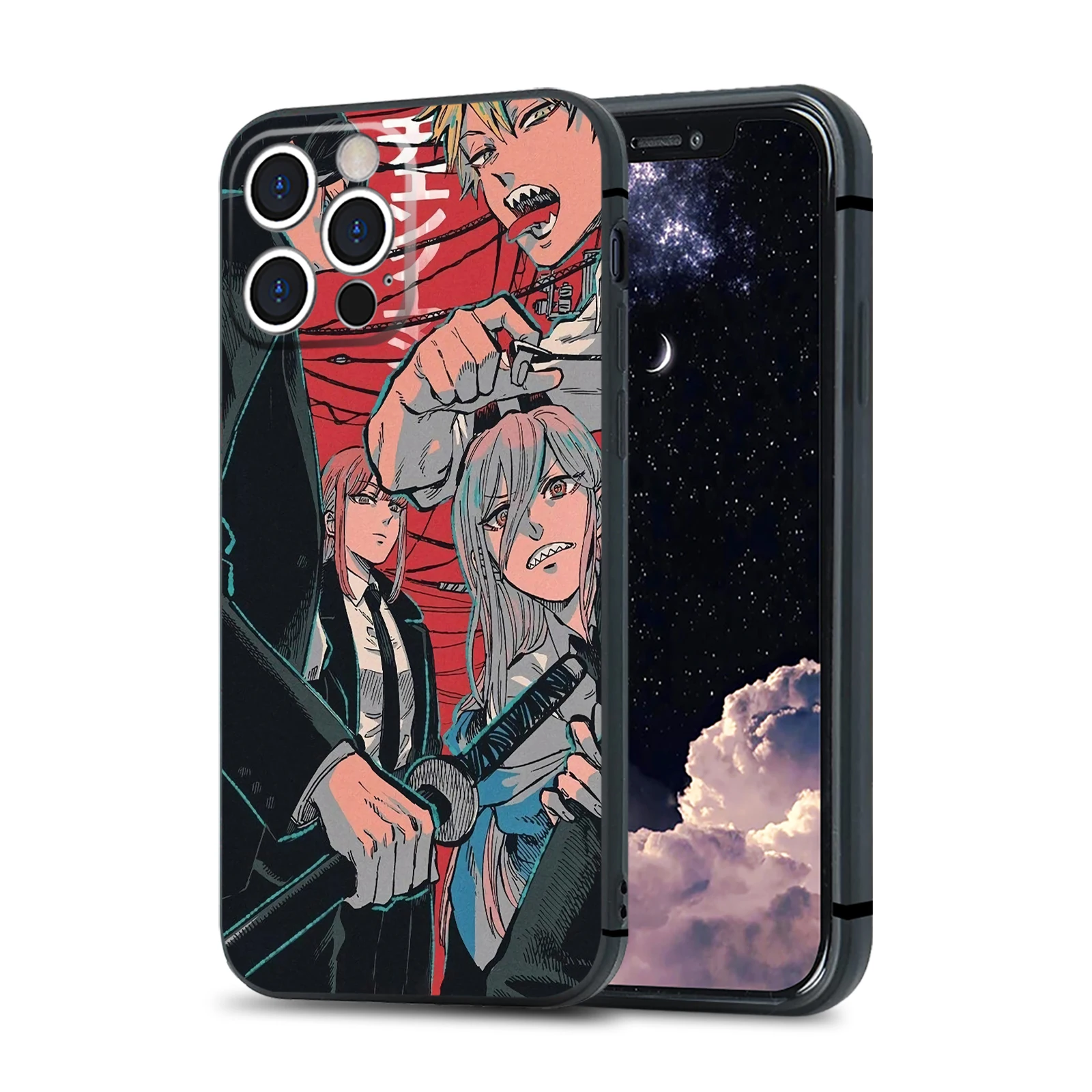 Makima Power Reze denji Chainsaw Man Soft Silicone Phone Case for IPhone 6 7 8 14 6 - Chainsaw Man Merchandise