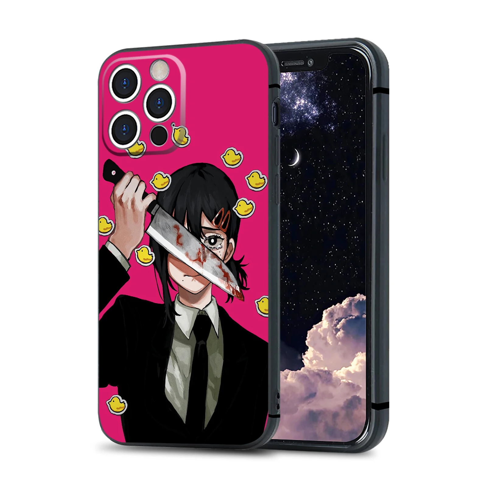 Makima Power Reze denji Chainsaw Man Soft Silicone Phone Case for IPhone 6 7 8 14 9 - Chainsaw Man Merchandise