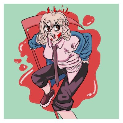 Power!! Tote Bag Official Chainsaw Man Merch