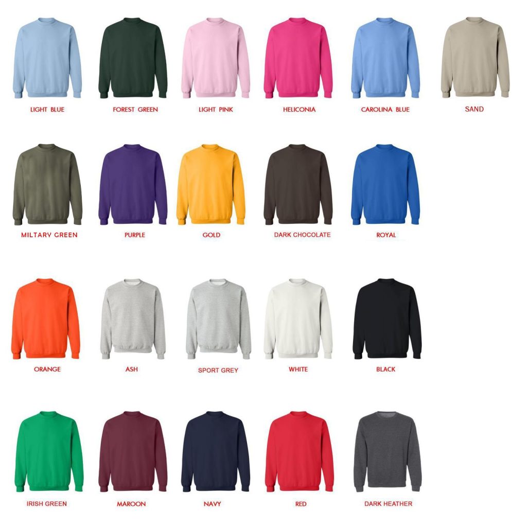 sweatshirt color chart - Chainsaw Man Merchandise