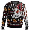 Akis Fox Devil CM Ugly Christmas Sweater FRONT mockup - Chainsaw Man Merchandise