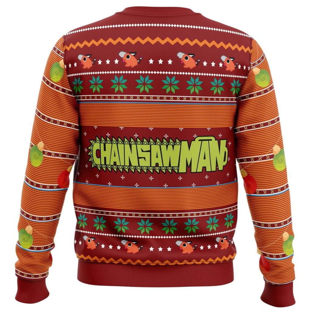 Pochita Sweater back - Chainsaw Man Merchandise