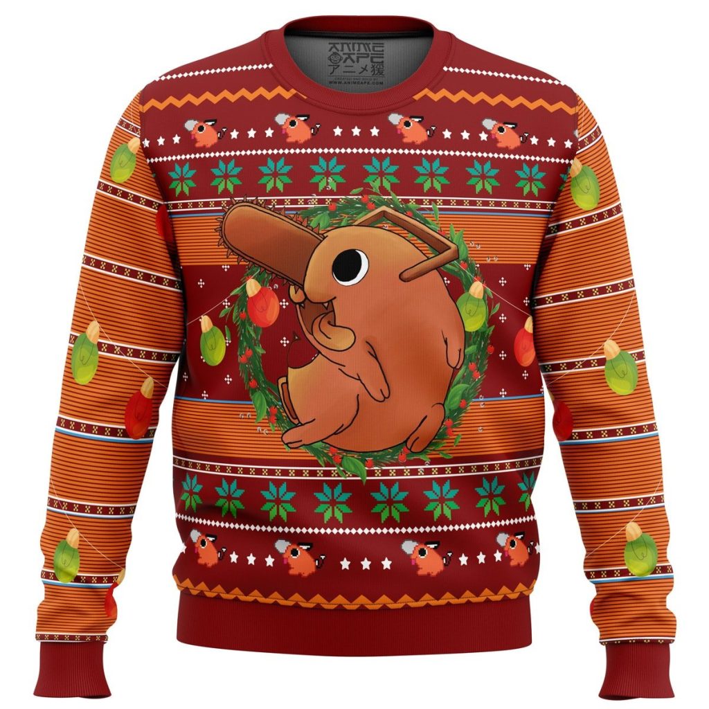 Pochita Sweater front - Chainsaw Man Merchandise