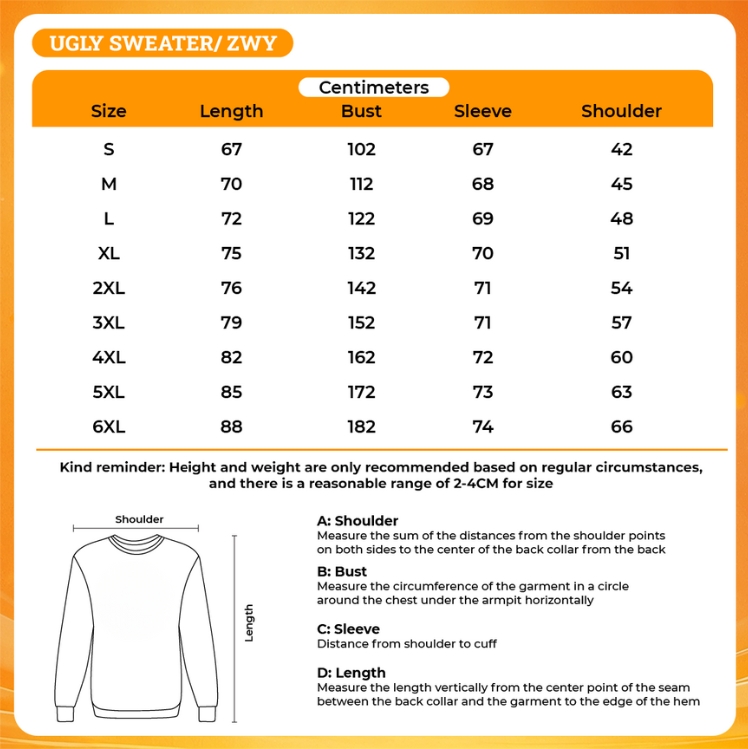 3D UGLY SWEATER - Chainsaw Man Merchandise