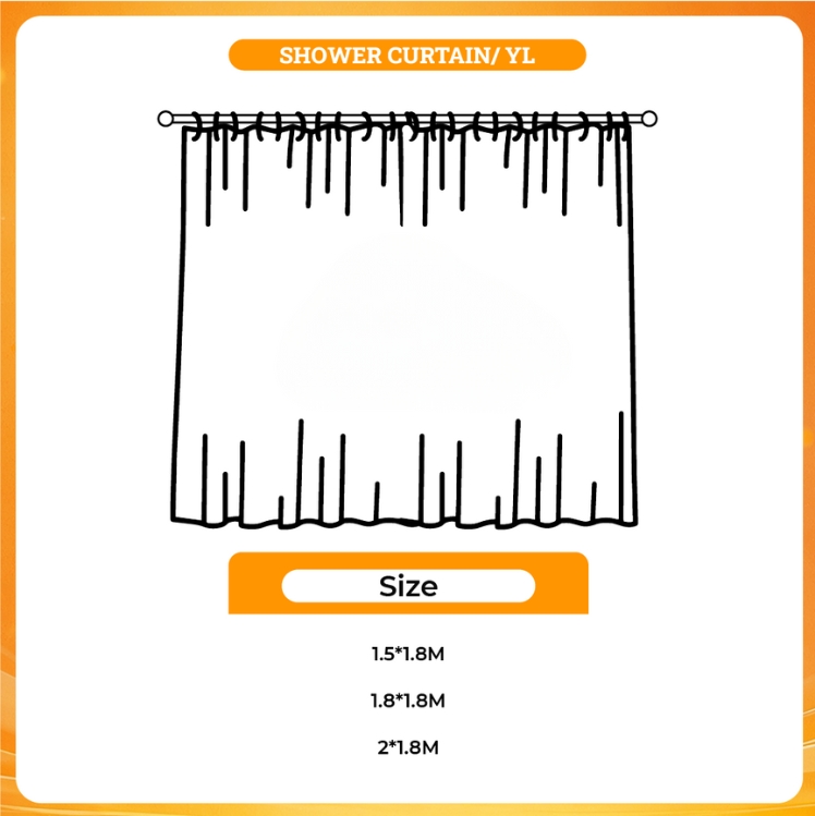 3D shower curtain - Chainsaw Man Merchandise